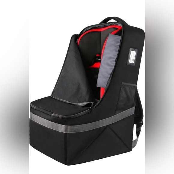 Other - Heavy Duty Padded Car Seat Travel Bag Backpack Airplane with Shoulder Strap